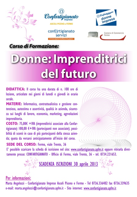 Manifesto 70x100 Corso Donne WEB 29-03-2013