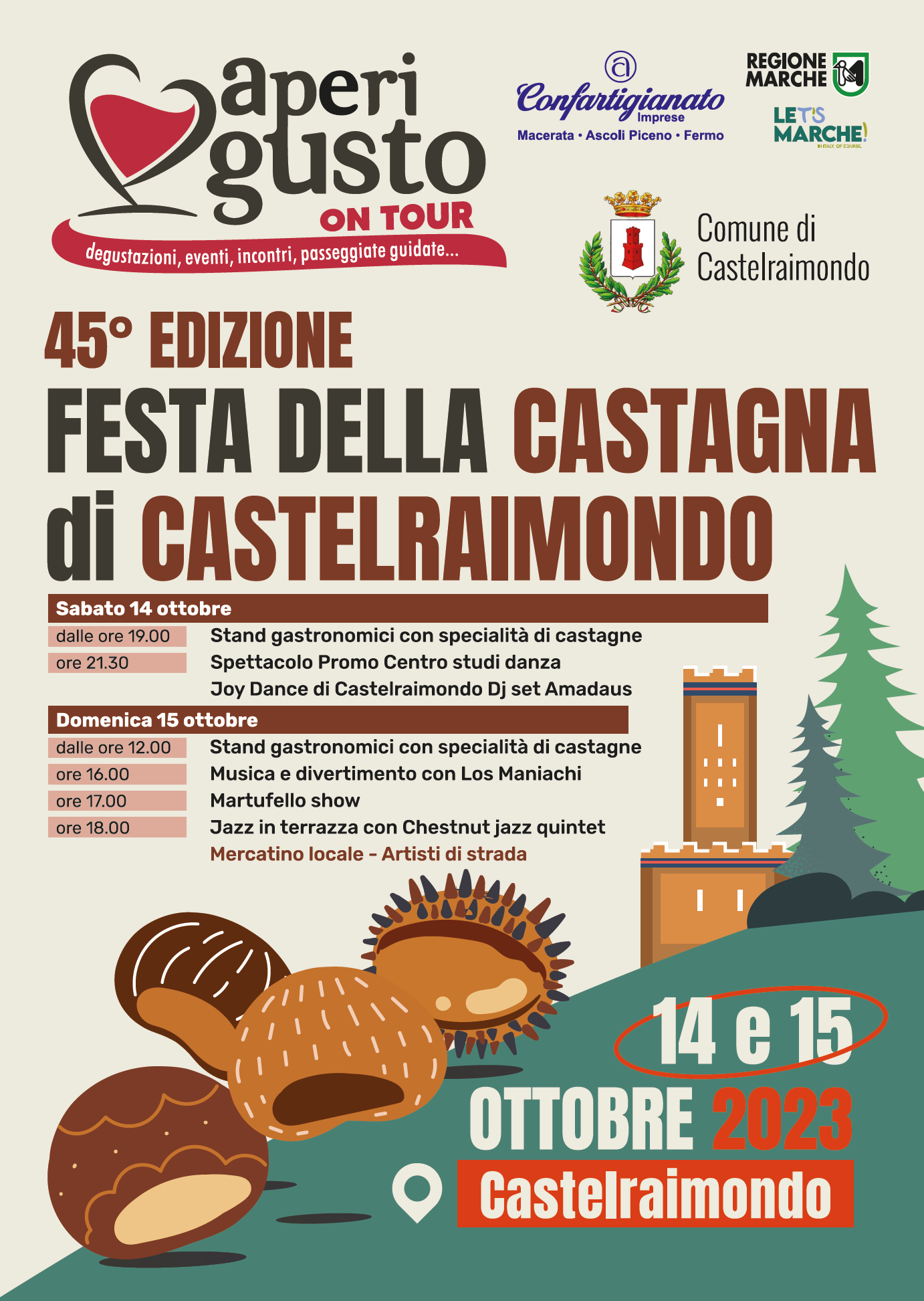 Castelraimondo Aperigusto On Tour - locandina